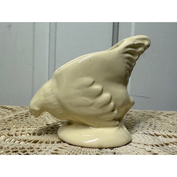 Vintage 50"s Yellow Chicken Small Planter Vase Farmhouse. - Picture 11 of 12